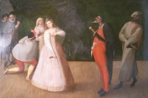 Commedia dell'arte, compagnia dei Gelosi. 